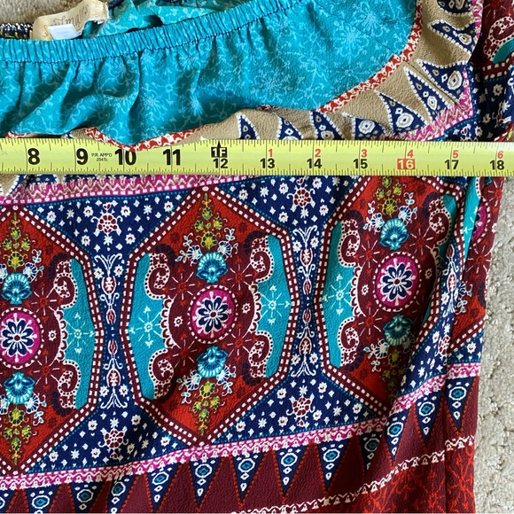 Soulmates Vibrant Patterned Off-Shoulder Blouse - Picture 10 of 13